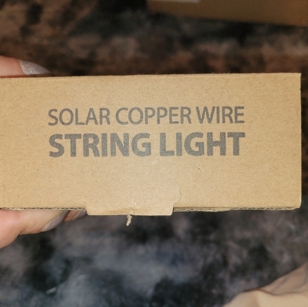 2 Solar copper wire string lights